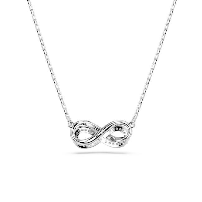Swarovski Hyperbola Pave Infinity Pendant Rhodium Plated
