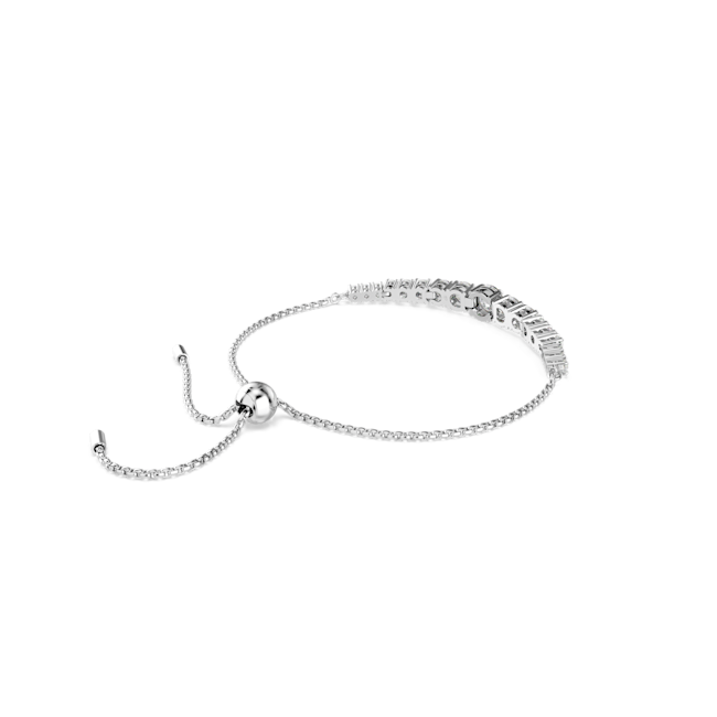 Swarovski Matrix Graduated Tennis Bracelet Rhodium Plated