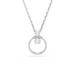 Swarovski Constella Pendant, Round, Rhodium Plated