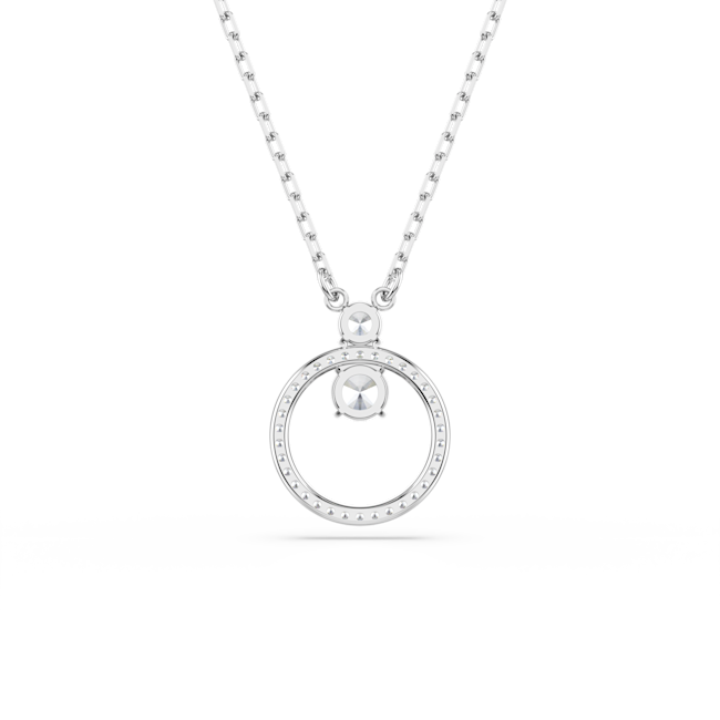 Swarovski Constella Pendant, Round, Rhodium Plated