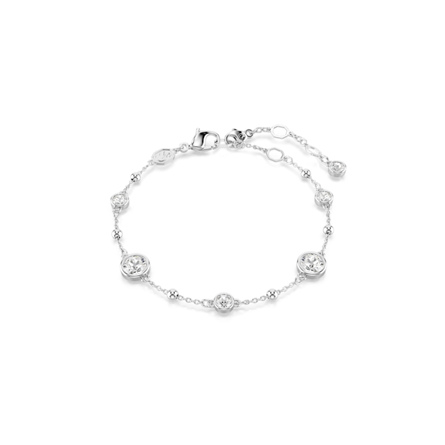 Swarovski Imber Round Cut Bracelet Rhodium Plated