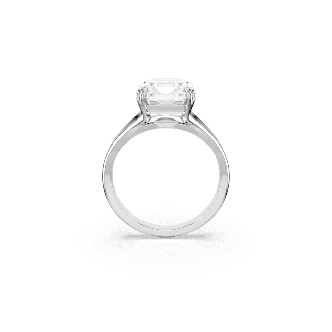 Swarovski Stilla Octagon Cut Cocktail Ring Rhodium Plated
