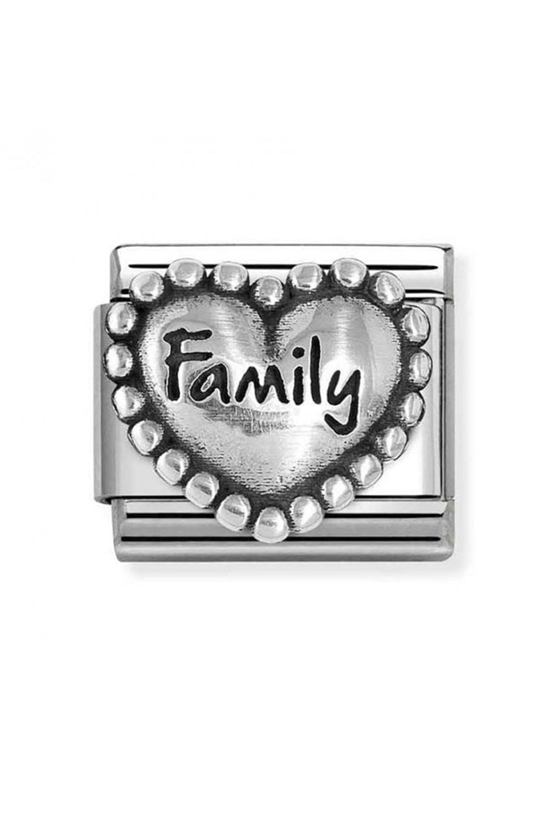 Nomination Composable Classic Link Heart With Dots Family in Silver