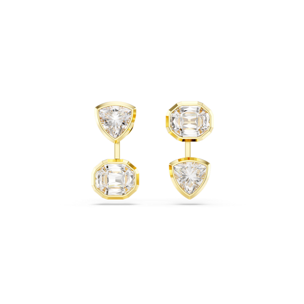 Swarovski Imber Asymmetrical Design Earring Jackets Gold Plated