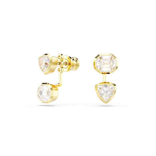 Swarovski Imber Asymmetrical Design Earring Jackets Gold Plated