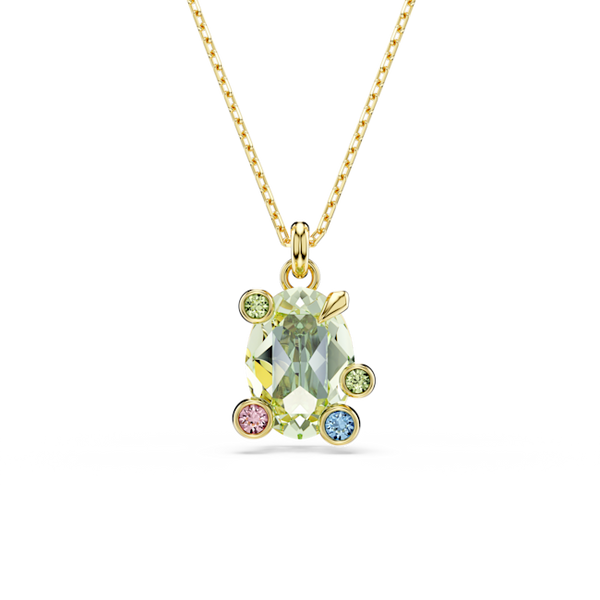 Swarovski Gema Multicoloured Pendant Gold Plated