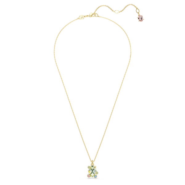 Swarovski Gema Multicoloured Pendant Gold Plated