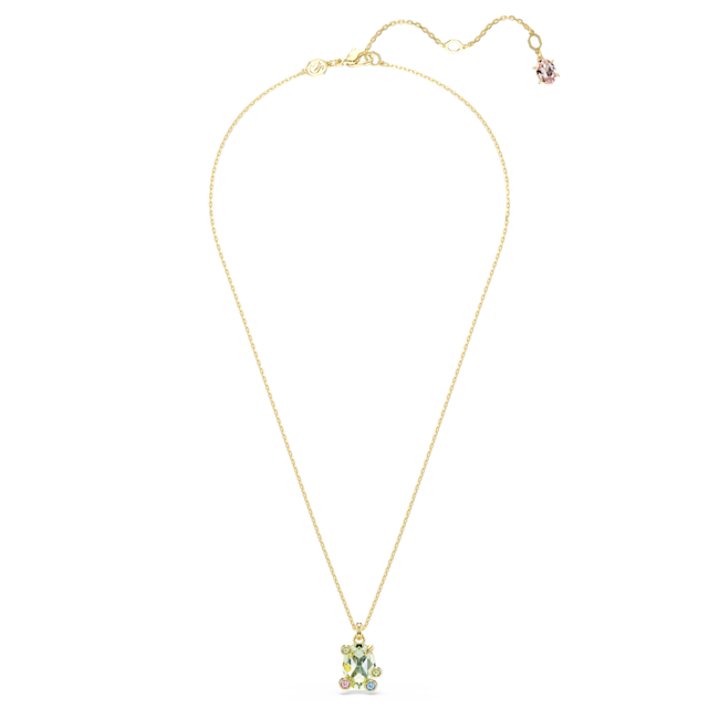 Swarovski Gema Multicoloured Pendant Gold Plated