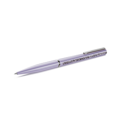 Close-up of the violet Swarovski Crystal Shimmer Glide ballpoint pen showcasing its design and shimmer effect.