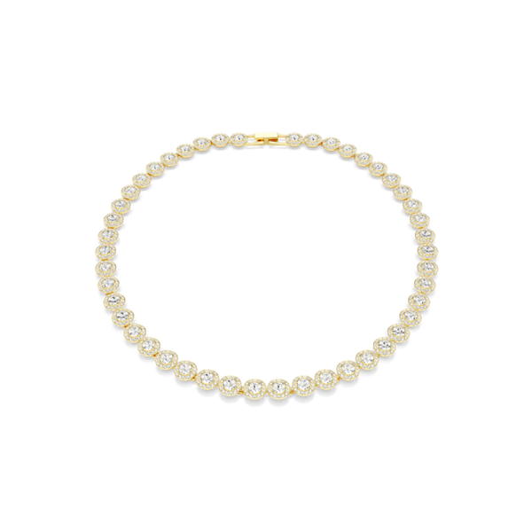 Swarovski Una Angelic Tennis Necklace Gold Plated
