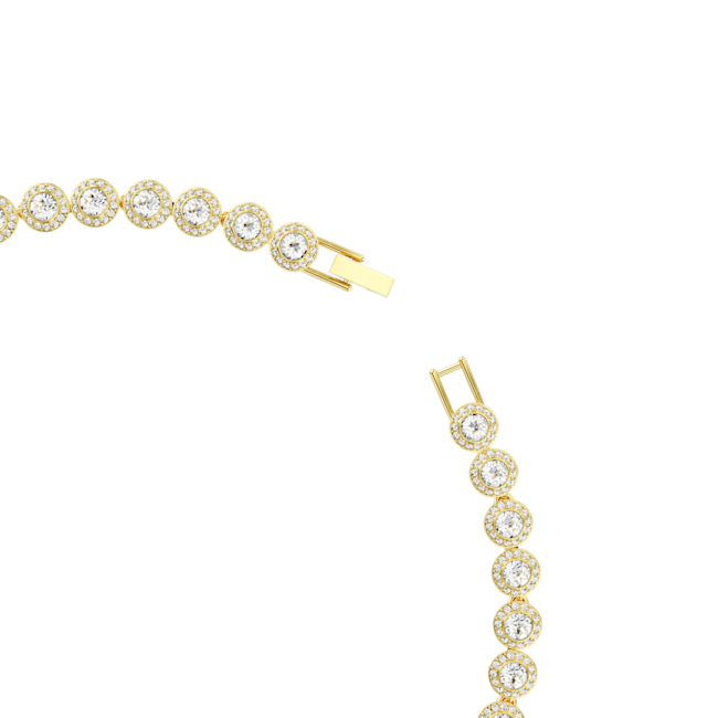 Swarovski Una Angelic Tennis Necklace Set Gold Plated
