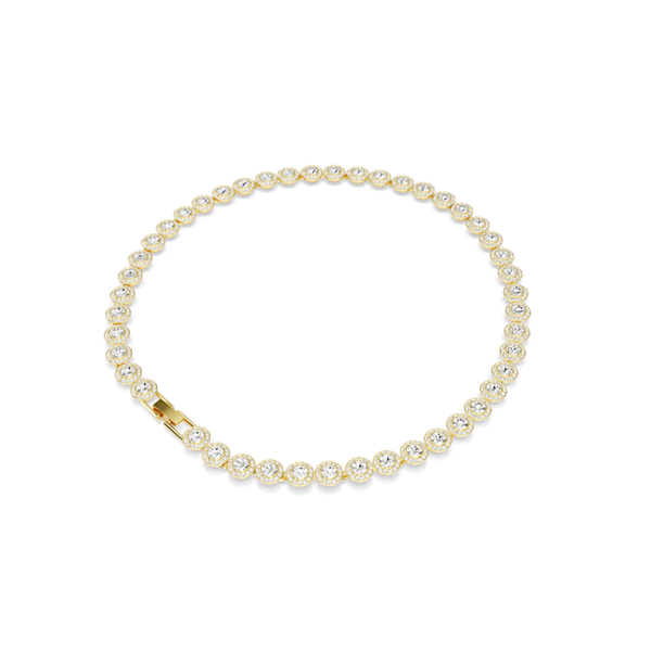 Swarovski Una Angelic Tennis Necklace Gold Plated