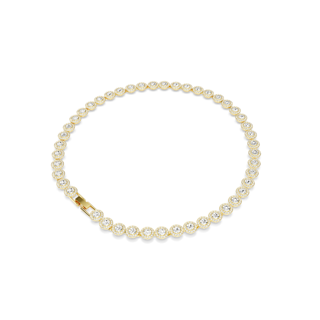 Swarovski Una Angelic Tennis Necklace Set Gold Plated
