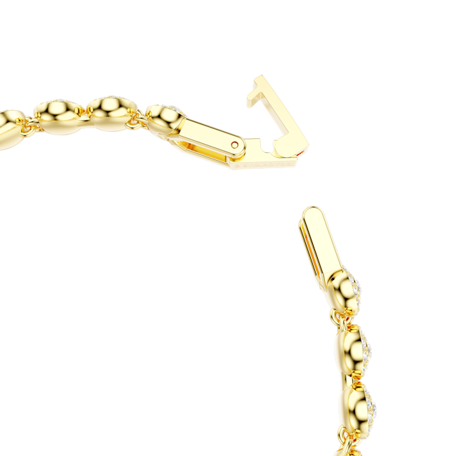 The Swarovski Una Angelic necklace and bracelet set, a gold-plated jewelry set from Swarovski, available at OD’s Jewellers in St Helens