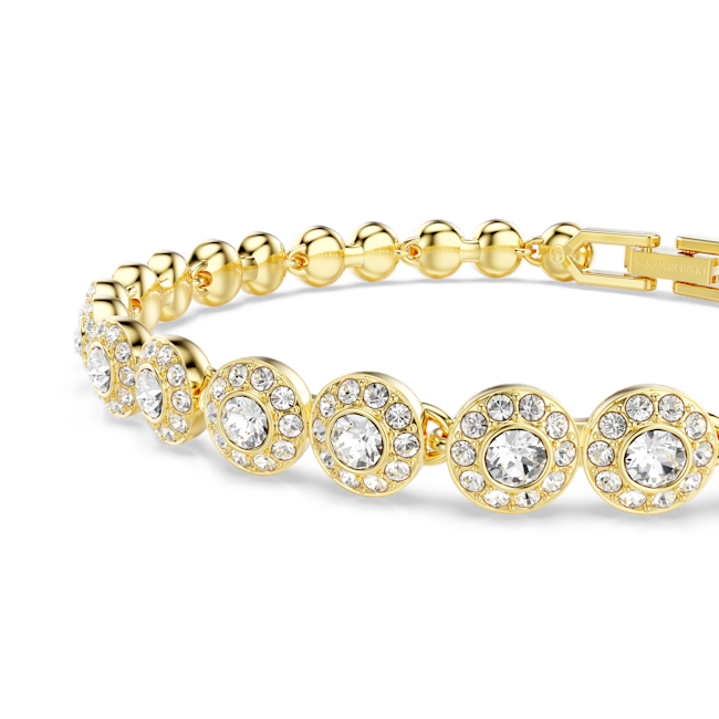 The Swarovski Una Angelic necklace and bracelet set, a gold plated jewellery from Swarovski, available at OD’s Jewellers in St Helens