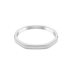 Swarovski Rhodium Plated Matrix Baguette Cut Bangle 5720621