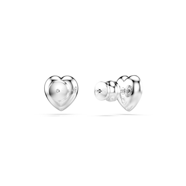 Swarovski Ariana Grande 2025 Capsule Collection: Angelic Heart Stud Earrings Rhodium Plated