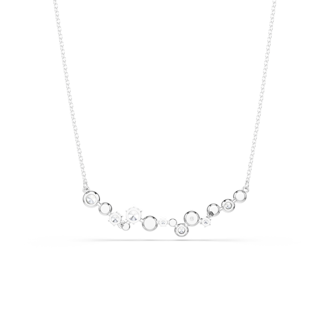 Swarovski Constella Mixed Cuts Necklace Rhodium Plated