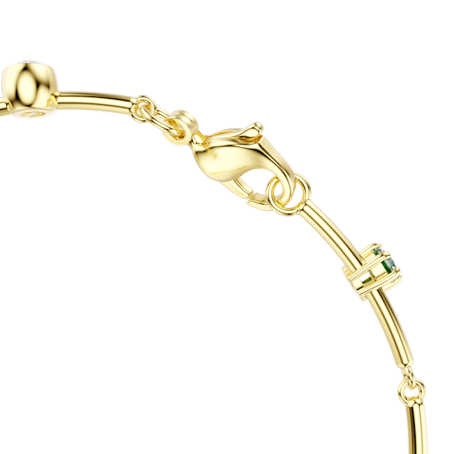 Swarovski Constella bracelet Mixed cuts, Green, Gold-tone plated