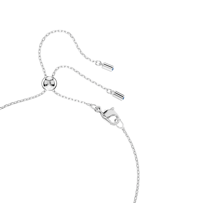 Swarovski Mesmera Pendant Pear Cut, White, Rhodium Plated