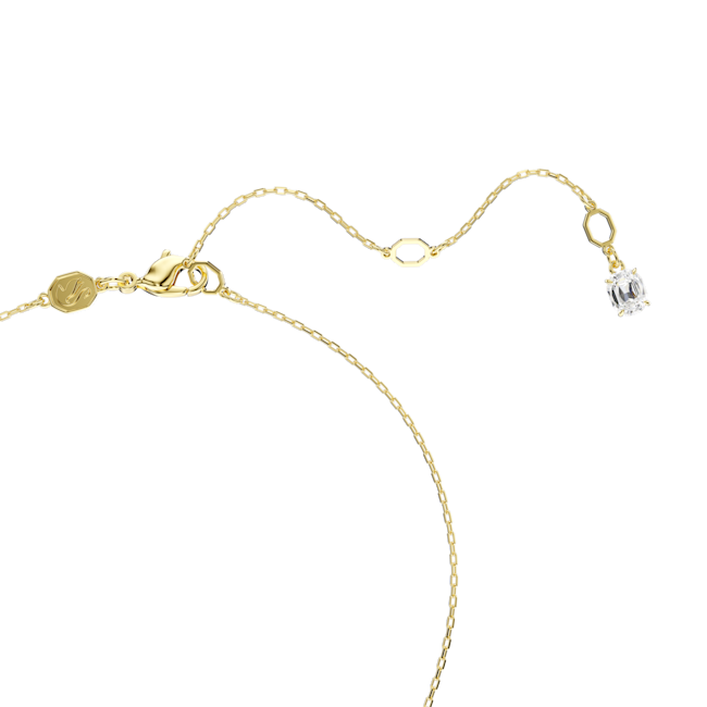 Swarovski Stilla Attract Pendant White Round Cut Gold