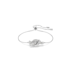 Swarovski Matrix Baguette Cut Knot Bracelet Rhodium Plated by Swarovski