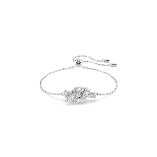 Swarovski Matrix Baguette Cut Knot Bracelet Rhodium Plated by Swarovski