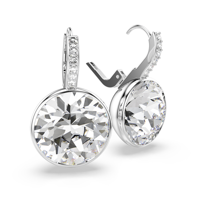 The Swarovski Matrix Drop Round Cut Crystal Earrings, rhodium plated earrings from Swarovski, available at OD’s Jewellers in St Helens