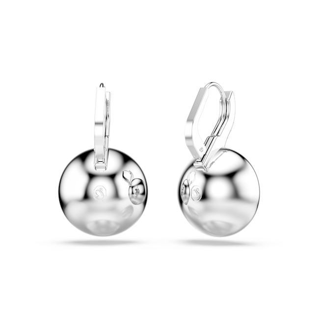 The Swarovski Matrix drop round cut crystal earrings, a silver rhodium plated pair from Swarovski, available at OD’s Jewellers in St Helens