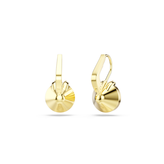 Swarovski Bella V Green Drop Earrings Gold Plated