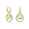 Swarovski Hyperbola Circles Drop Earrings With Dancing Stone 5738249