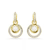 Swarovski Hyperbola Circles Drop Earrings With Dancing Stone 5738249
