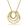 Swarovski Hyperbola Circles With Dancing Stone Necklace 5740410