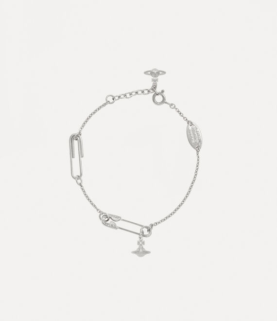 The Vivienne Westwood Safety Pin Bracelet, a silver bracelet from Vivienne Westwood, available at OD’s Jewellers in St Helens