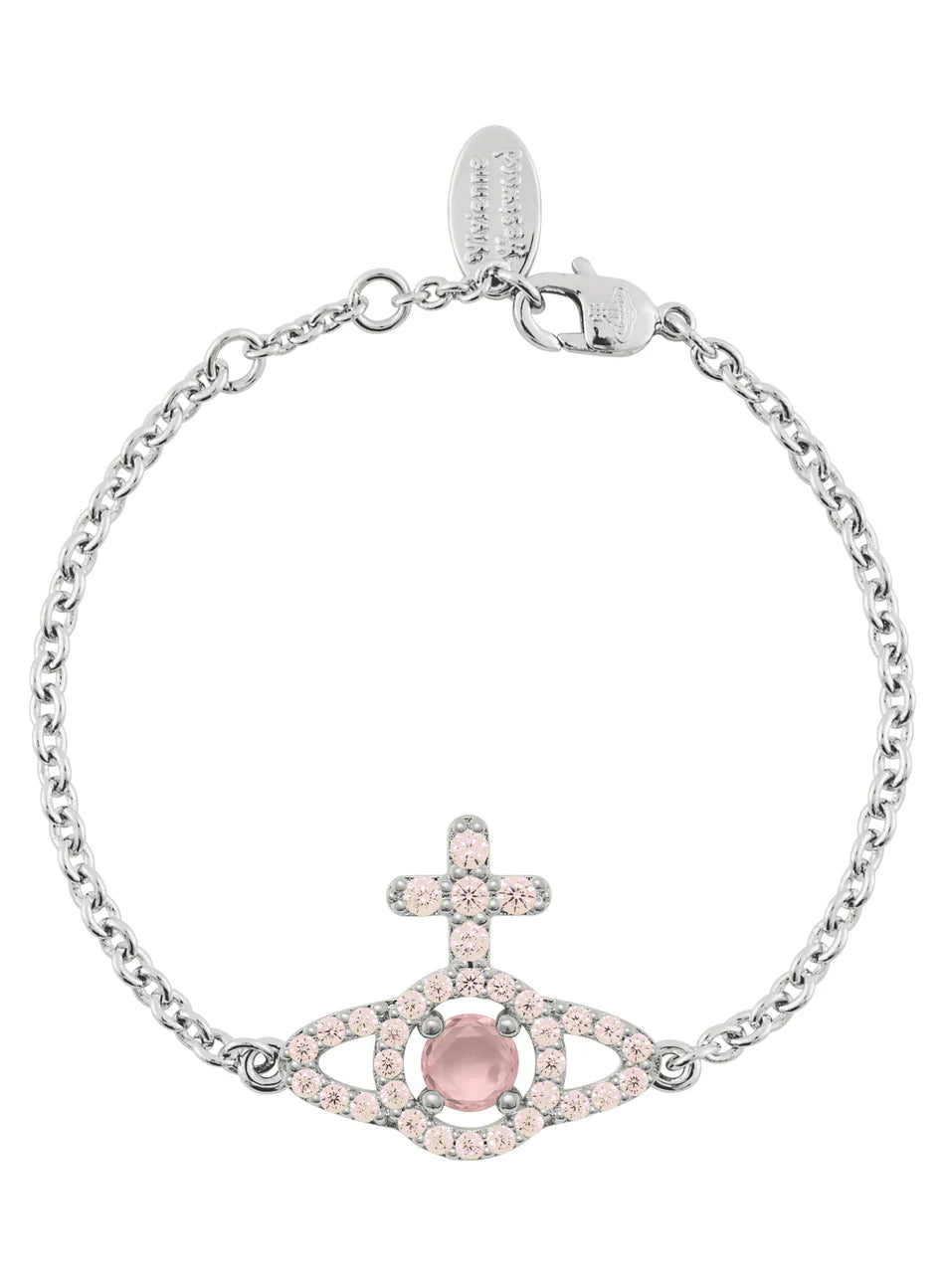 Vivienne Westwood Olympia Peach CZ Bracelet 61020263-02P773-