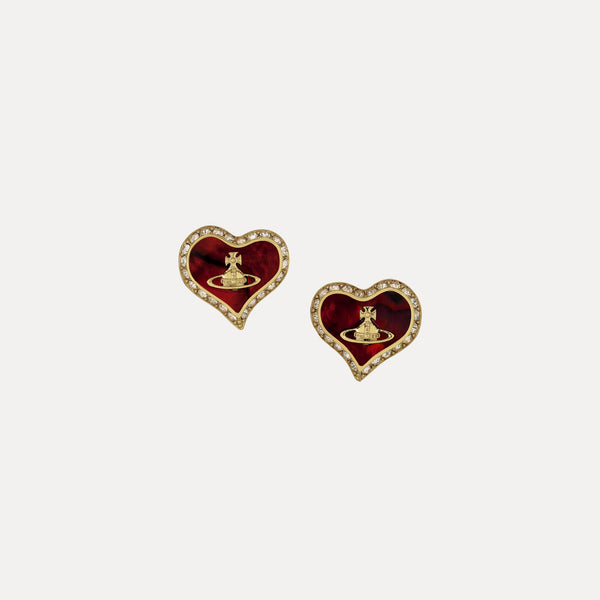 Vivienne Westwood Petra Copper Red MOP Earrings 62010074-02RA24