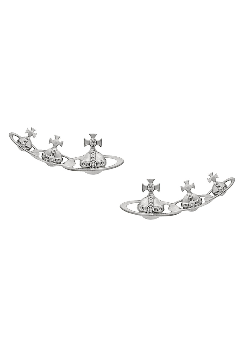 Vivienne Westwood Crystal Candy Earrings, platinum plated silver, from Vivienne Westwood, OD’s Jewellers St Helens