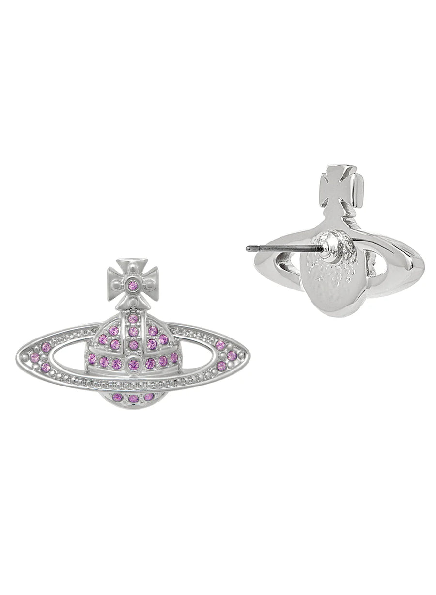 Vivienne Westwood Iris Crystal Mini Bas Relief Earrings