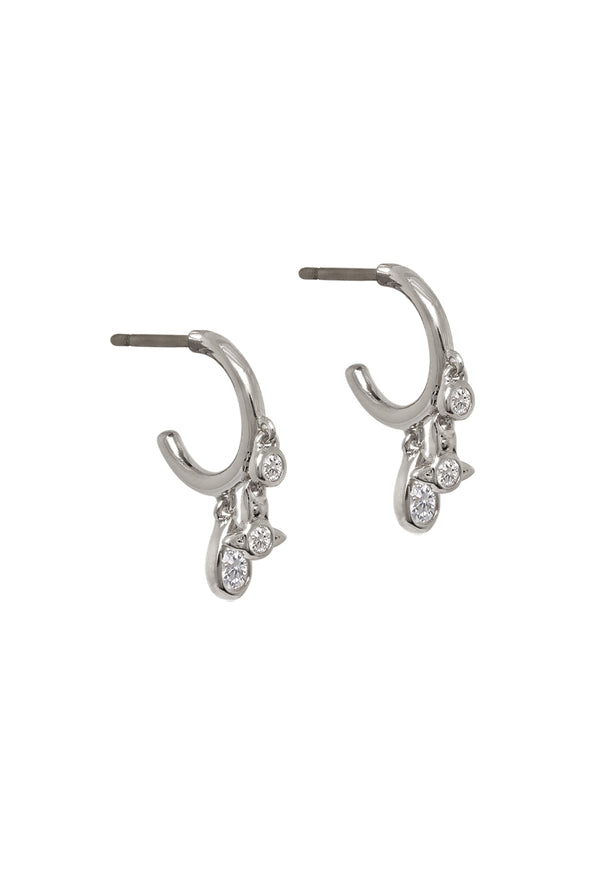 Vivienne Westwood Sterling Silver Gale Earrings