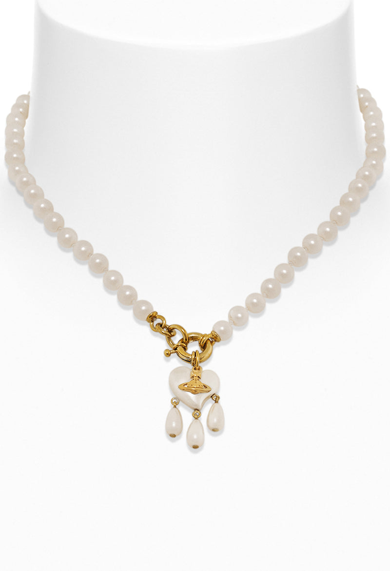 Vivienne Westwood Sheryl Pearl Necklace Gold Plated