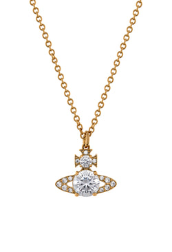 Vivienne Westwood Ismene White CZ Pendant in Gold Plated