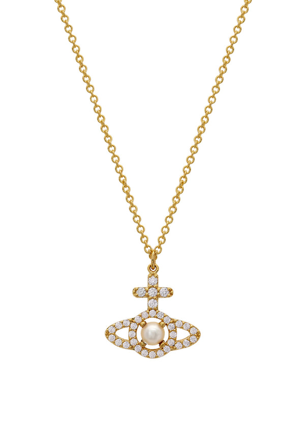 Vivienne Westwood Olympia Pearl Pendant Gold Plated