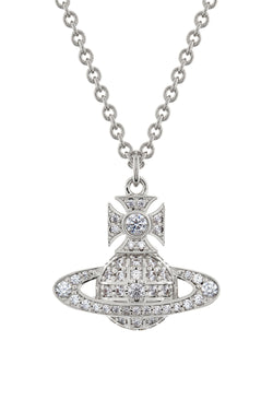 Vivienne Westwood Carmela Bas Relief Pendant Platinum Plated