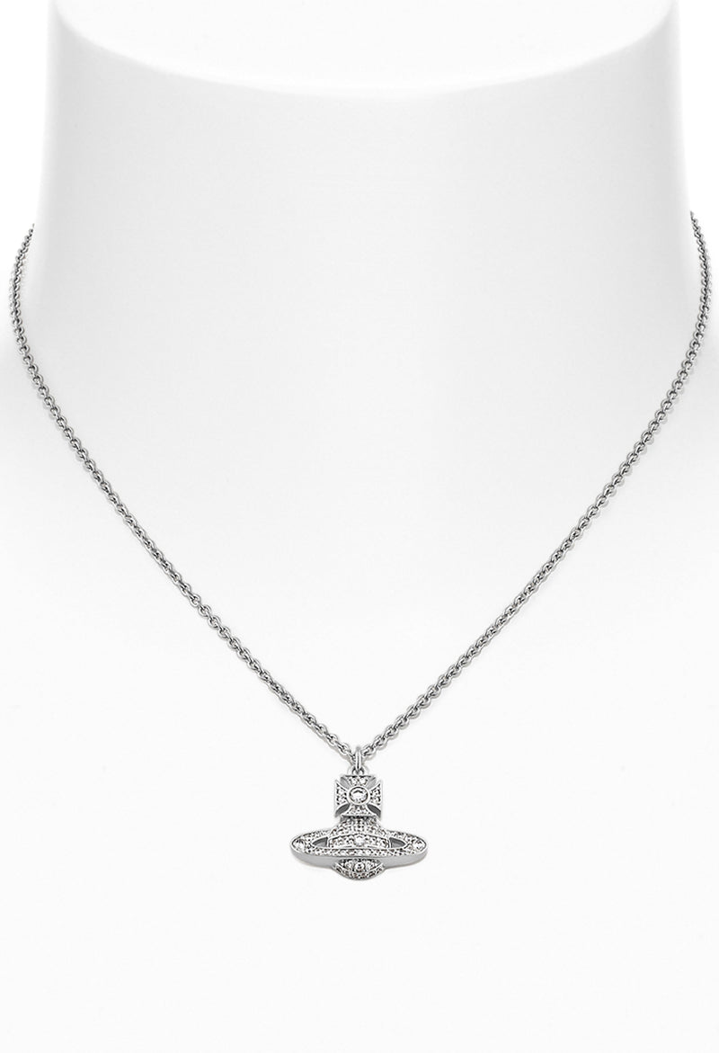 Vivienne Westwood Carmela Bas Relief Pendant Platinum Plated