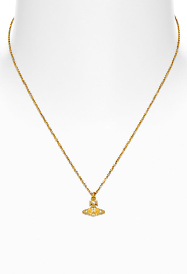 Vivienne Westwood Allie Canary Yellow Pendant Gold Plated