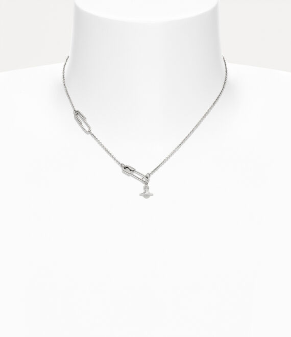 The Vivienne Westwood Safety Pin Pendant Sterling Silver necklace from Vivienne Westwood, available at OD’s Jewellers in St Helens