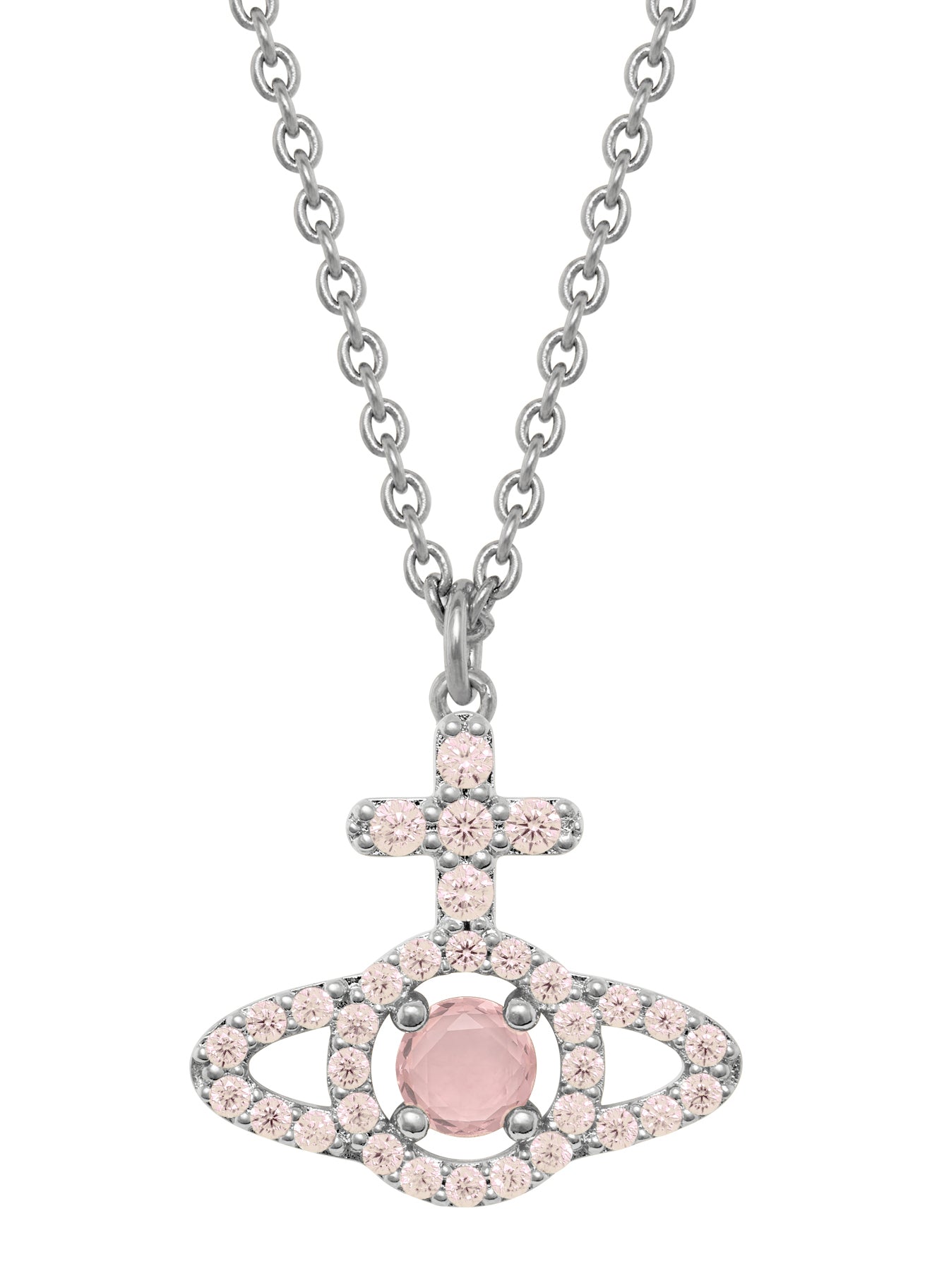 Vivienne Westwood Olympia Peach CZ Necklace 630203IC-02P773