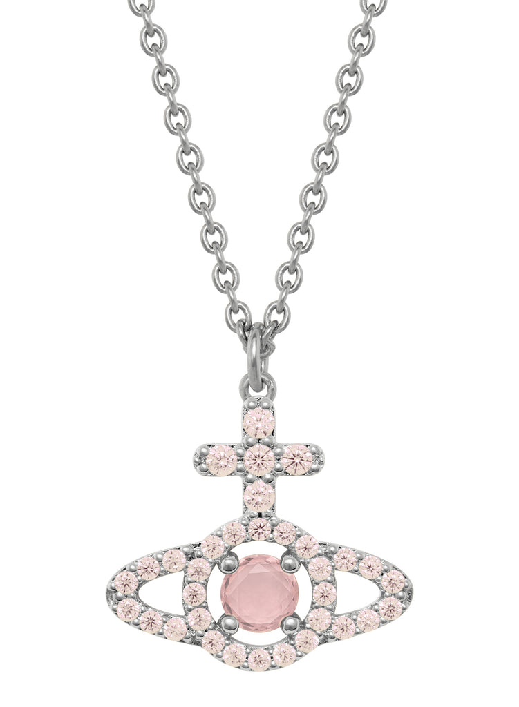 Vivienne Westwood Olympia Peach CZ Necklace | OD's Jewellers