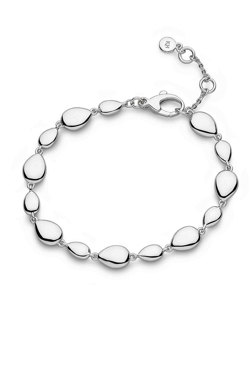 Kit Heath Coast Pebble Linking Pebbles Bracelet in Silver