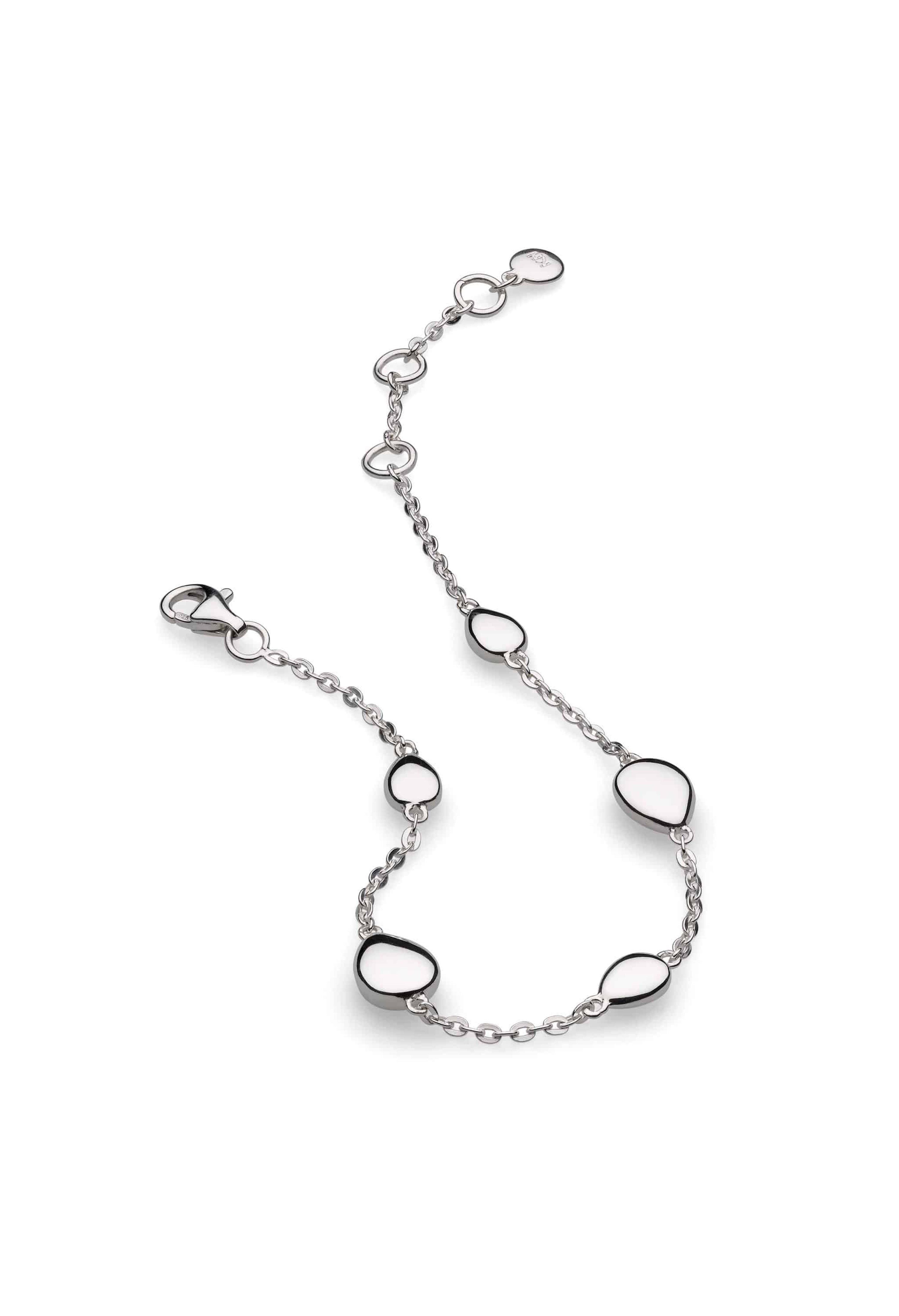 Kit Heath Coast Pebble Multi Pebbles Station Bracelet in Silver